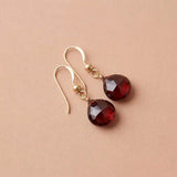 January birthstone garnet earrings variant--Garnet variant--Gold-fill, variant--Sterling-silver, variant--14K-yellow-gold, variant--14K-white-gold