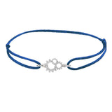 Gears Silk Knot bracelet in yellow gold