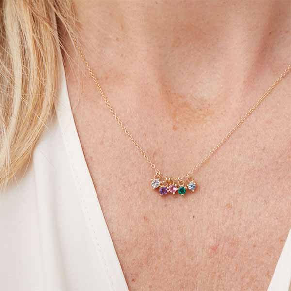 Gift Ready Birthstone Charm for Milestone gift variant--14K-rose-gold