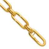 Modern 18K yellow gold chain bracelet for women