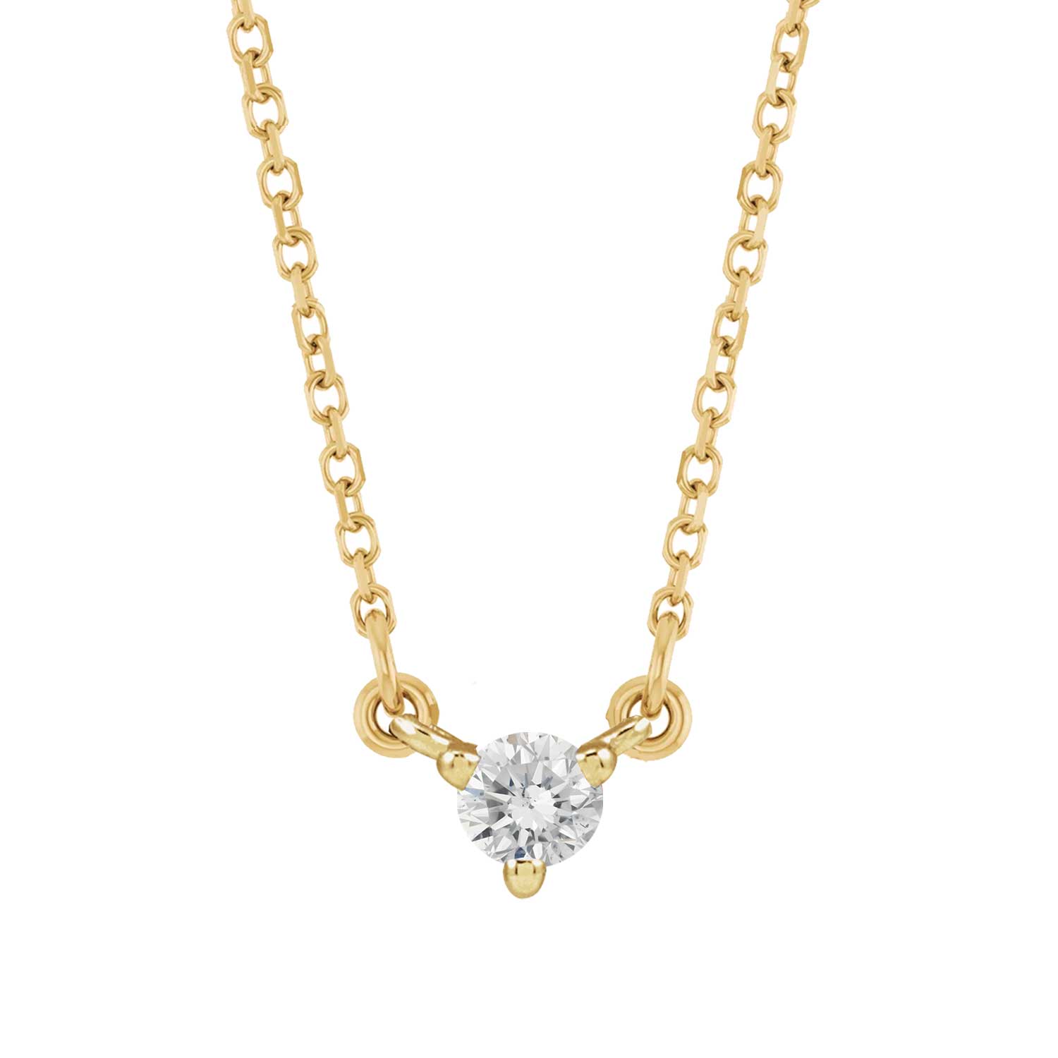Dainty birthstone pendant for graduation in recycled 14K yellow gold