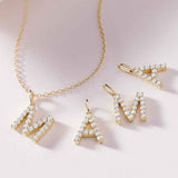 Minimal diamond initial charm for necklace