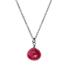 July birthstone ruby necklace handcrafted in Colorado