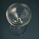 Modern bezel-set London Blue Topaz cocktail ring