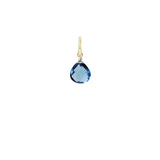 12mm london topaz drop charm designed in gold-fill, perfect for custom jewelry creation. variant--London-Topaz variant--Gold-fill variant--Small