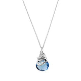 Trista' London Blue Topaz Necklace - erin gallagher variant--London-Topaz variant--Sterling-silver