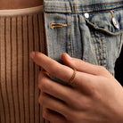 eternity ring set with, ideal for stacking, handcrafted in the US