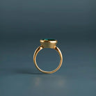 Modern London Topaz cocktail ring recycled gold