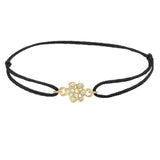 14K gold pavé paw bracelet with natural diamonds yellow gold variant--14K-yellow-gold