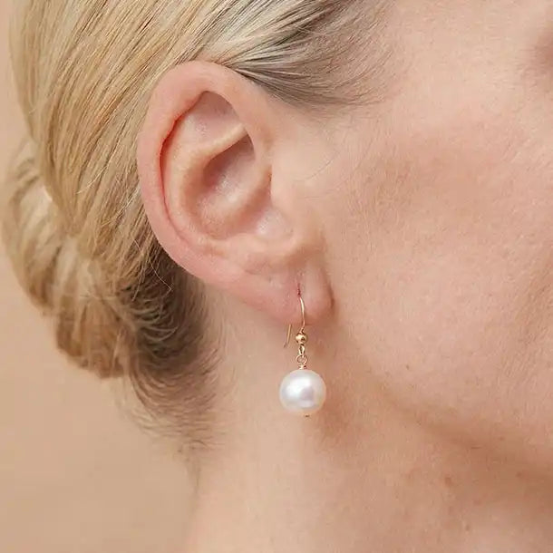 Sterling silver Pearl earrings. variant--Gold-fill, variant--Sterling-silver, variant--14K-yellow-gold, variant--14K-white-gold variant--Pearl
