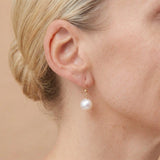 Sterling silver Pearl earrings.