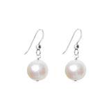 Elegant pearl earrings crafted in 14K white gold variant--14K-white-gold variant--Pearl