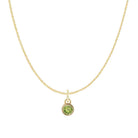 Peridot birthstone necklace, a meaningful zodiac piece for birthday gifting