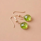 Handmade peridot earrings. Custom designed for you variant--Gold-fill, variant--Sterling-silver, variant--14K-yellow-gold, variant--14K-white-gold variant--Peridot