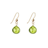 Peridot earrings in solid 14K yellow gold variant--14K-yellow-gold variant--Peridot