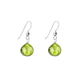 Sterling silver Peridot birthstone earrings variant--Sterling-silver variant--Peridot