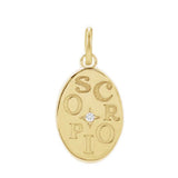 Custom Scorpio zodiac charm for layered gold jewelry
