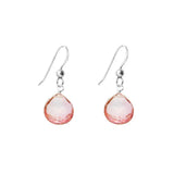 Sterling silver Pink Topaz birthstone earrings variant--Sterling-silver variant--Pink-Topaz