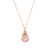 'Trista' - Pink Topaz Necklace - erin gallagher Gold-fill variant--Rose-Gold-fill