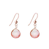 Rose Gold-fill Pink Topaz earrings earrings variant--Rose-Gold-fill variant--Pink-topaz