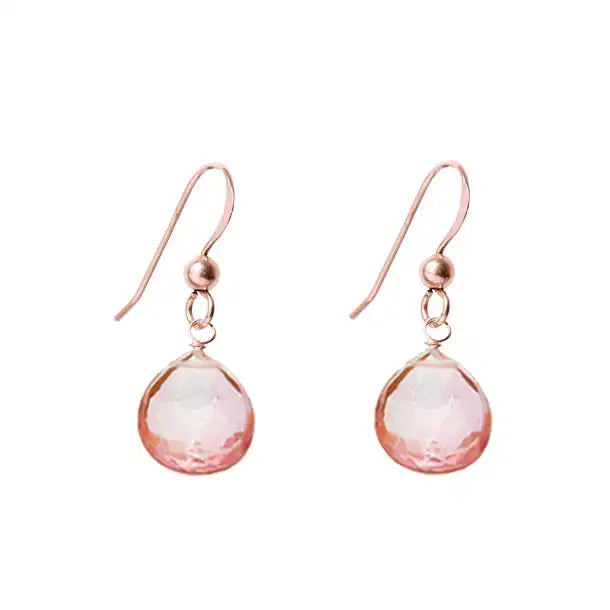 Rose Gold-fill Pink Topaz earrings earrings variant--Rose-Gold-fill variant--Pink-topaz