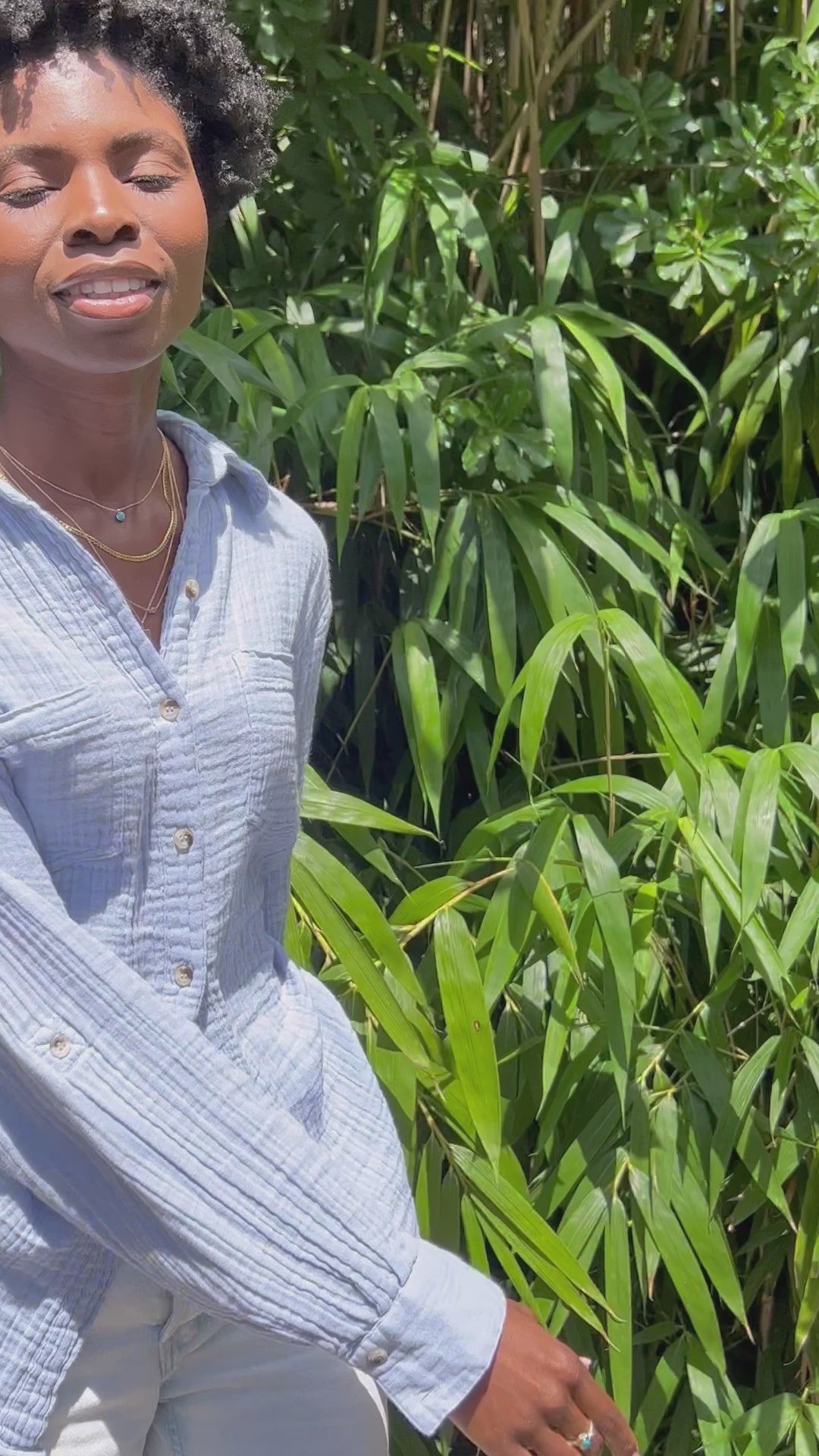 movie featuring diamond station necklace style on model