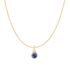 Sapphire birthstone necklace, a meaningful zodiac piece for birthday gifting