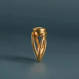 Contemporary aquamarine statement ring handmade