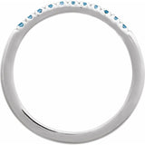 Side profile of Swiss blue topaz ring in white gold setting variant--14K-white-gold