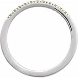 Detail view of peridot stacking band in 14K white gold variant--14K-white-gold