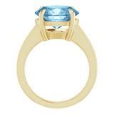 Vida topaz cocktail ring handmade in USA