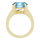 Vida topaz cocktail ring handmade in USA