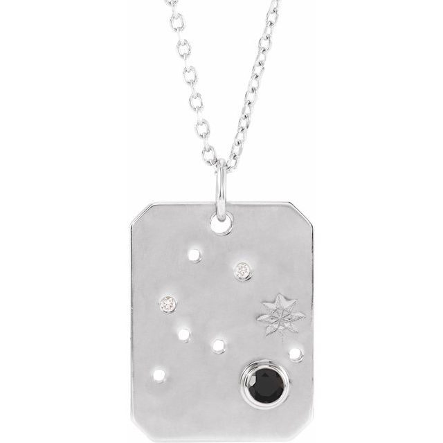 Sterling silver Aquarius [constellation necklace], Aquarius Zodiac Constellation Necklace, Sterling silver Aquarius necklace