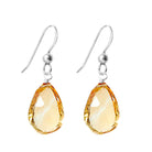 Sterling silver Citrine earrings, Sterling silver Citrine gemstone earrings, Sterling silver Citrine birthstone earrings