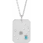 Sterling silver Scorpio [constellation necklace], Scorpio Zodiac Constellation Necklace, Sterling silver Scorpio necklace