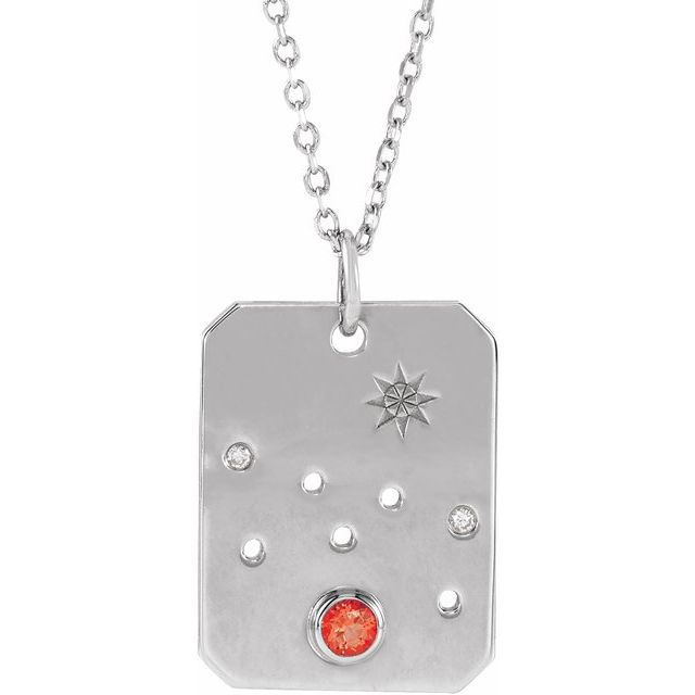 Sterling silver Taurus [constellation necklace], Taurus Zodiac Constellation Necklace, Sterling silver Taurus necklace
