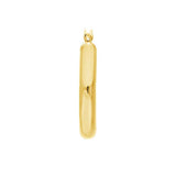 4mm gold tube hoop earrings 25mm in 14K yellow gold, straight-on view variant--14K-yellow-gold variant--40mm