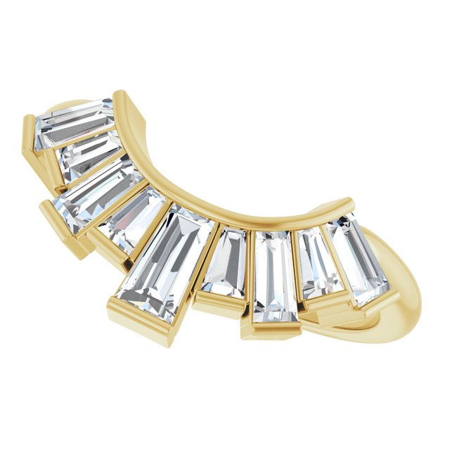 Clean modern baguette diamond ring variant--14K-yellow-gold variant--Diamond-Lab variant--Diamond-Nat