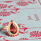 Sustainable Tourmaline cocktail ring recycled gold