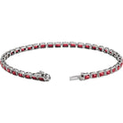 Timeless ruby tennis bracelet stacking piece
