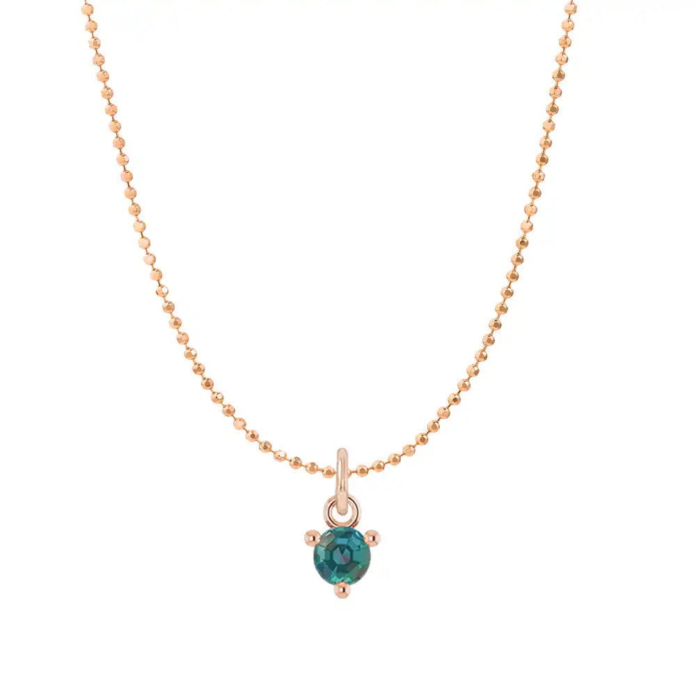 Dainty alexandrite necklace in 14K rose gold variant--Alexandrite variant--14K-rose-gold