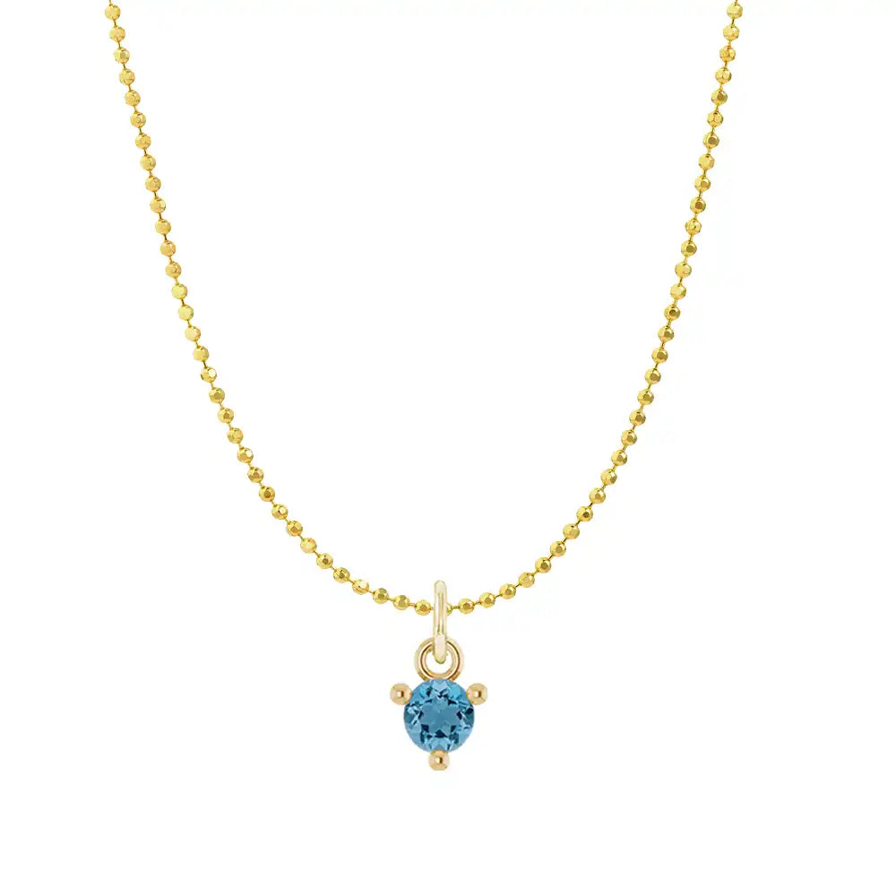 Mini Zircon necklace in 14K yellow gold variant--Zircon variant--14K-yellow-gold