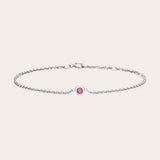 Sterling silver Tourmaline bracelet variant--Sterling-silver variant--Tourmaline