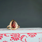 Ethically sourced Tourmaline ring handmade USA