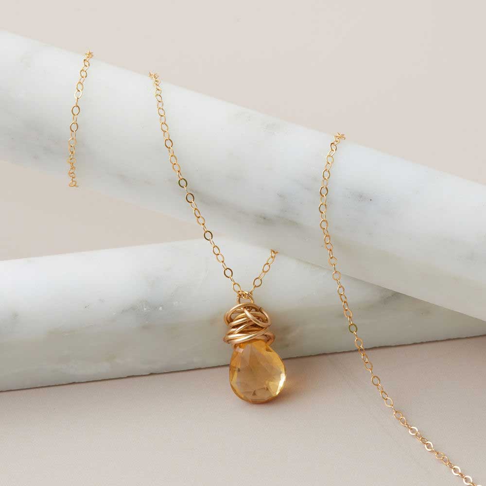 Custom gemstone necklace, design your own
