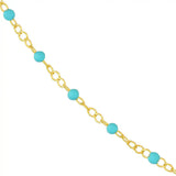 (7.5-in)(10-in)(18-in)(7.5-in)(10-in)(18in) variant--Turquoise variant--Gold-fill variant--Bracelet-(7.5-in) variant--Anklet-(10-in) variant--Necklace-(18in) variant--14K-yellow-gold