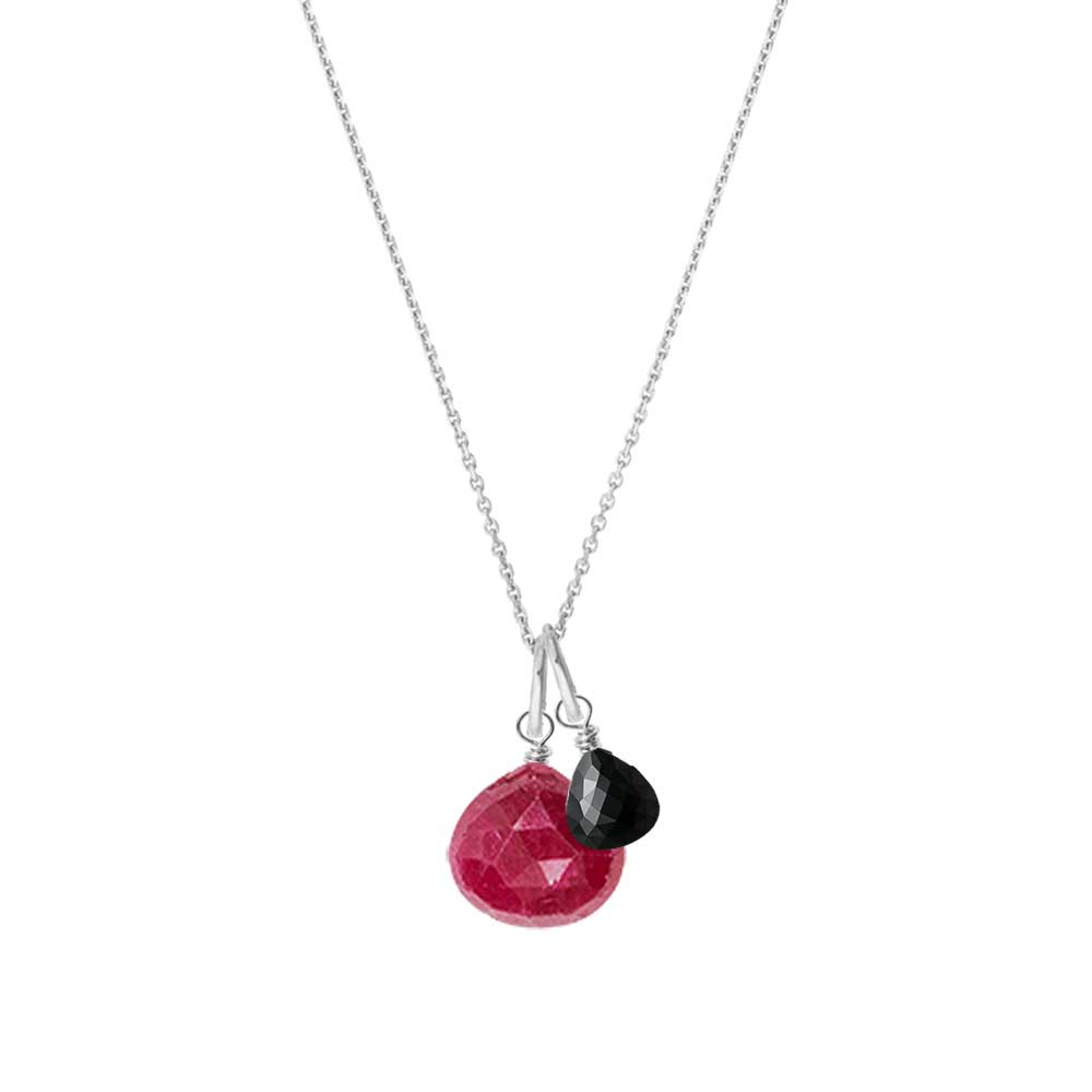 University of Wisconsin gemstone necklace