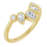 curved bezel diamond wedding band variant--14K-yellow-gold variant--Diamond-Lab variant--Diamond-Nat