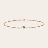 14K rose gold Zircon gemstone bracelet rose gold variant--14K-rose-gold variant--Zircon