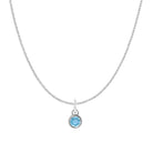 Zircon birthstone necklace, simple and elegant charm necklace to mark a special month